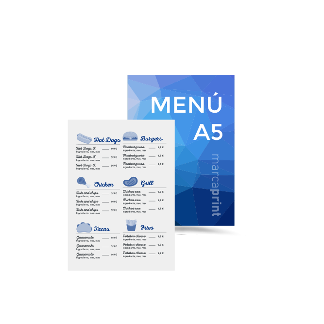 Imprimir Cartas de restaurantes