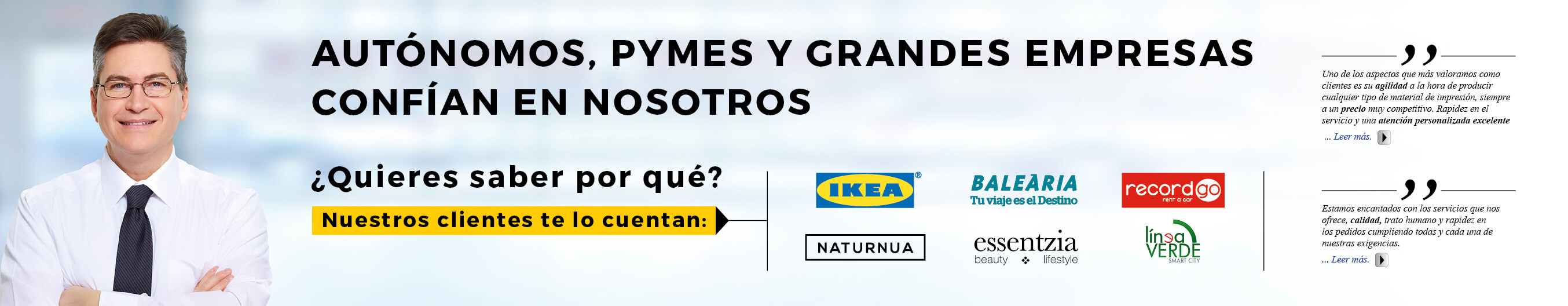 Balearia, Naturnua, Ikea y muchos más confían en Marcaprint. Conoce por qué.