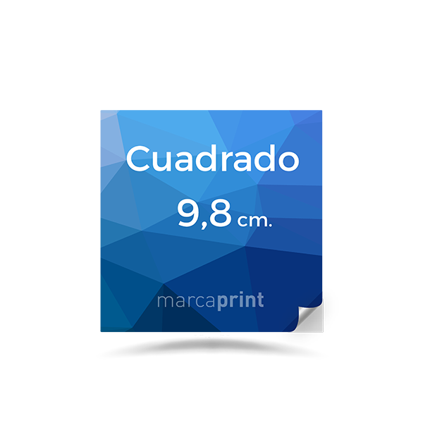 ADHESIVO CUADRADO(9,8 x 9,8 cm)