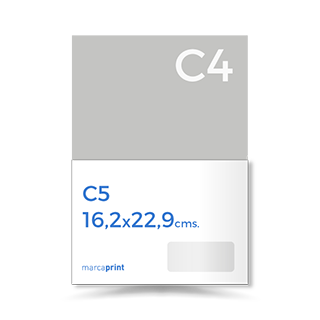 C5 CON VENTANA(16,2 x 22,9 cm)